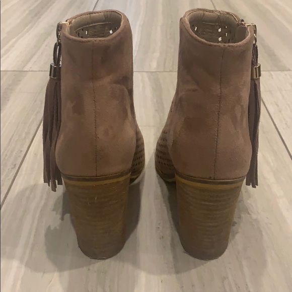 Peep toe boots with tassel - Picture 4 of 5